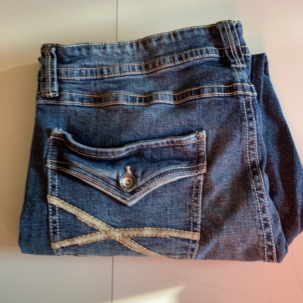 Mens stretch boot cut jeans